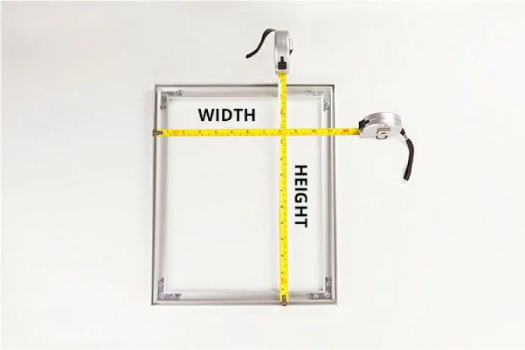 Measuring Frames for Silicone Edge Graphics